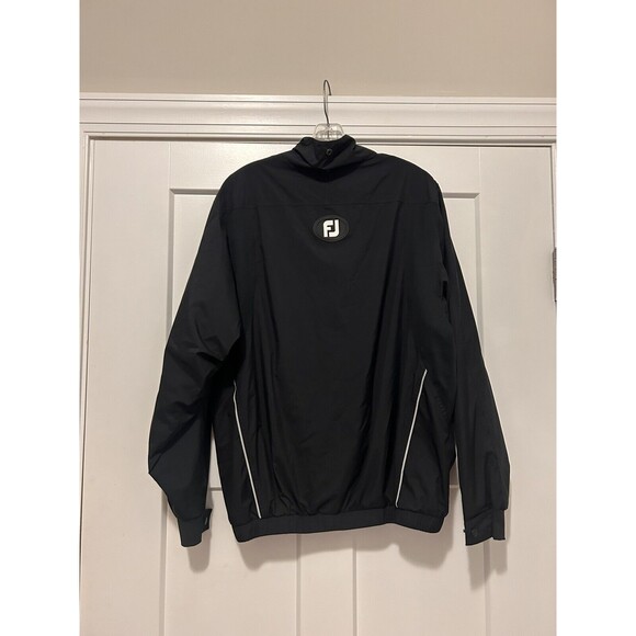 FootJoy FJ Dryjoys Jacket Mens Size Small Black Golf Windbreaker Lined 1/4 Zip - Picture 5 of 5